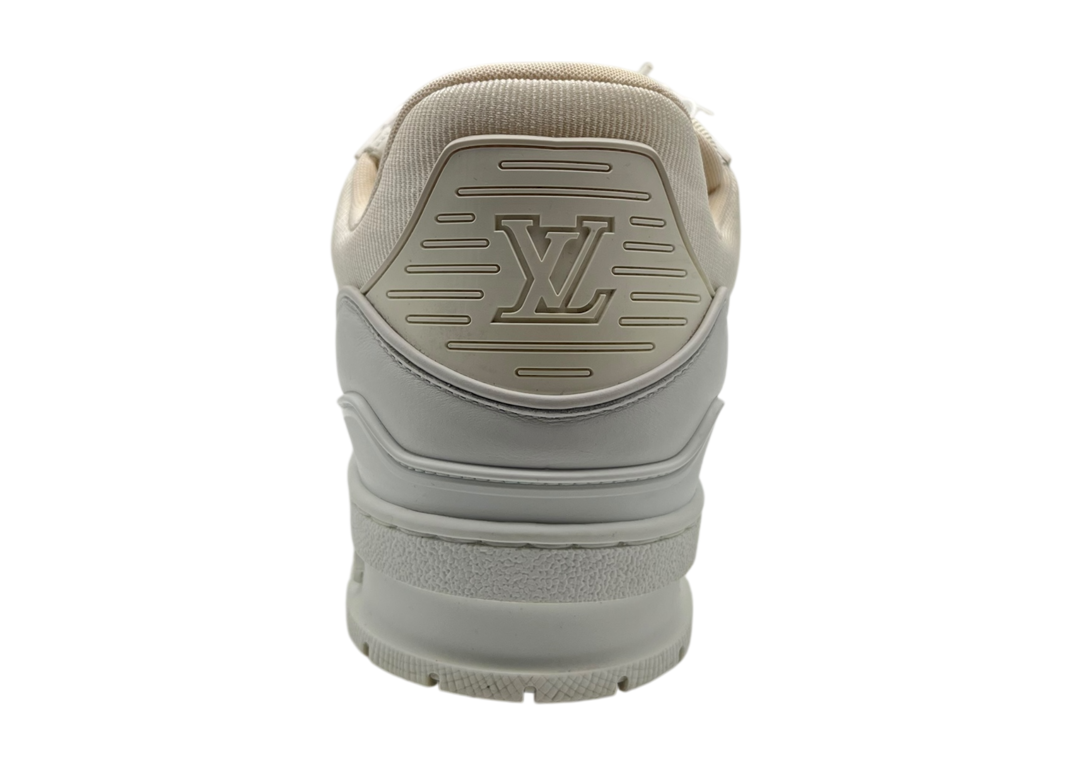 Louis Vuitton Trainer Triple White COND 9/10 (NO BOX)