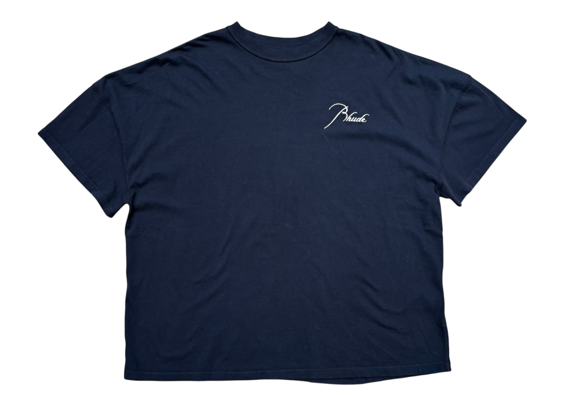 Rhude T-Shirt Reverse Navy COND NEW