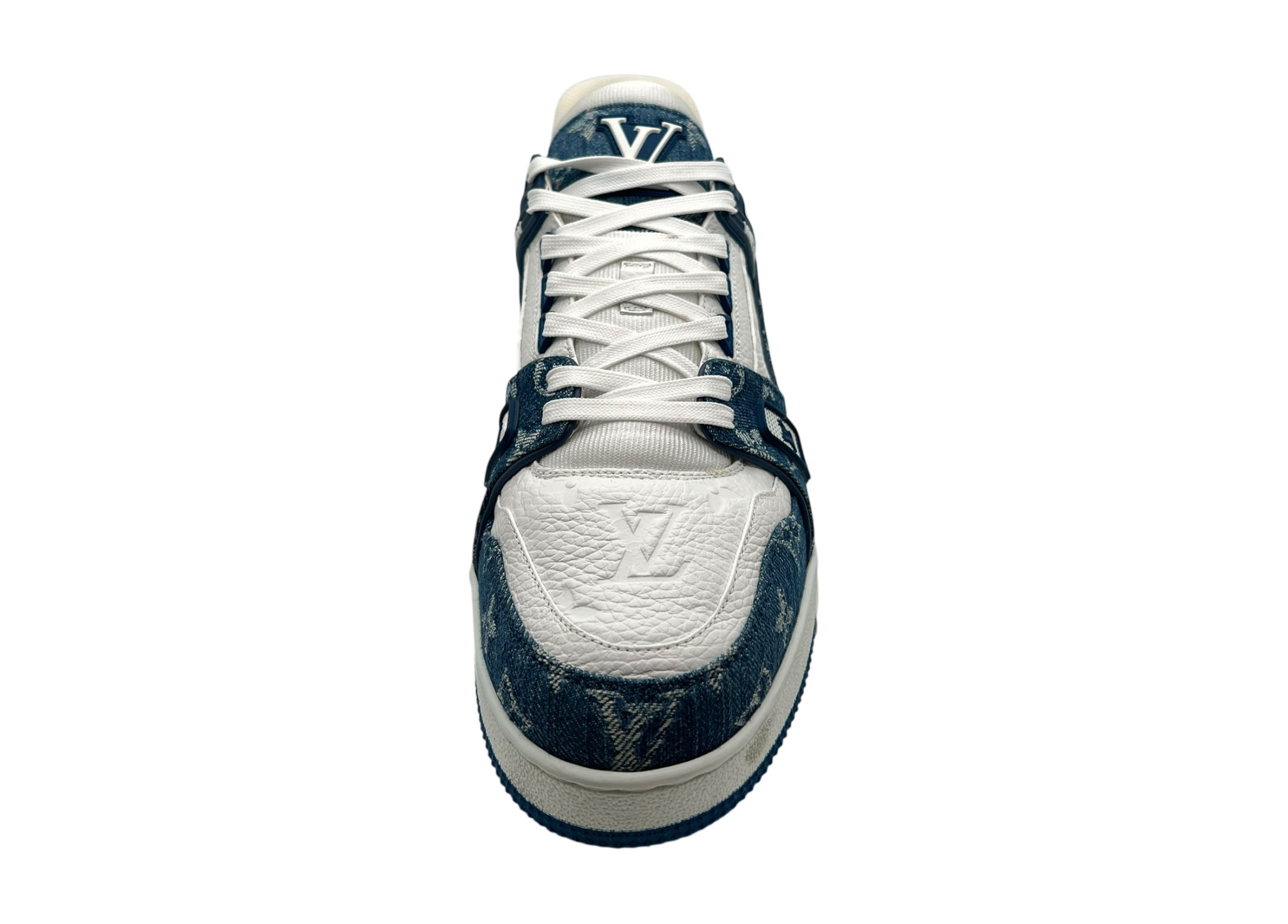 Louis Vuitton Trainer Denim White Blue COND 9.5/10 (NO BOX)