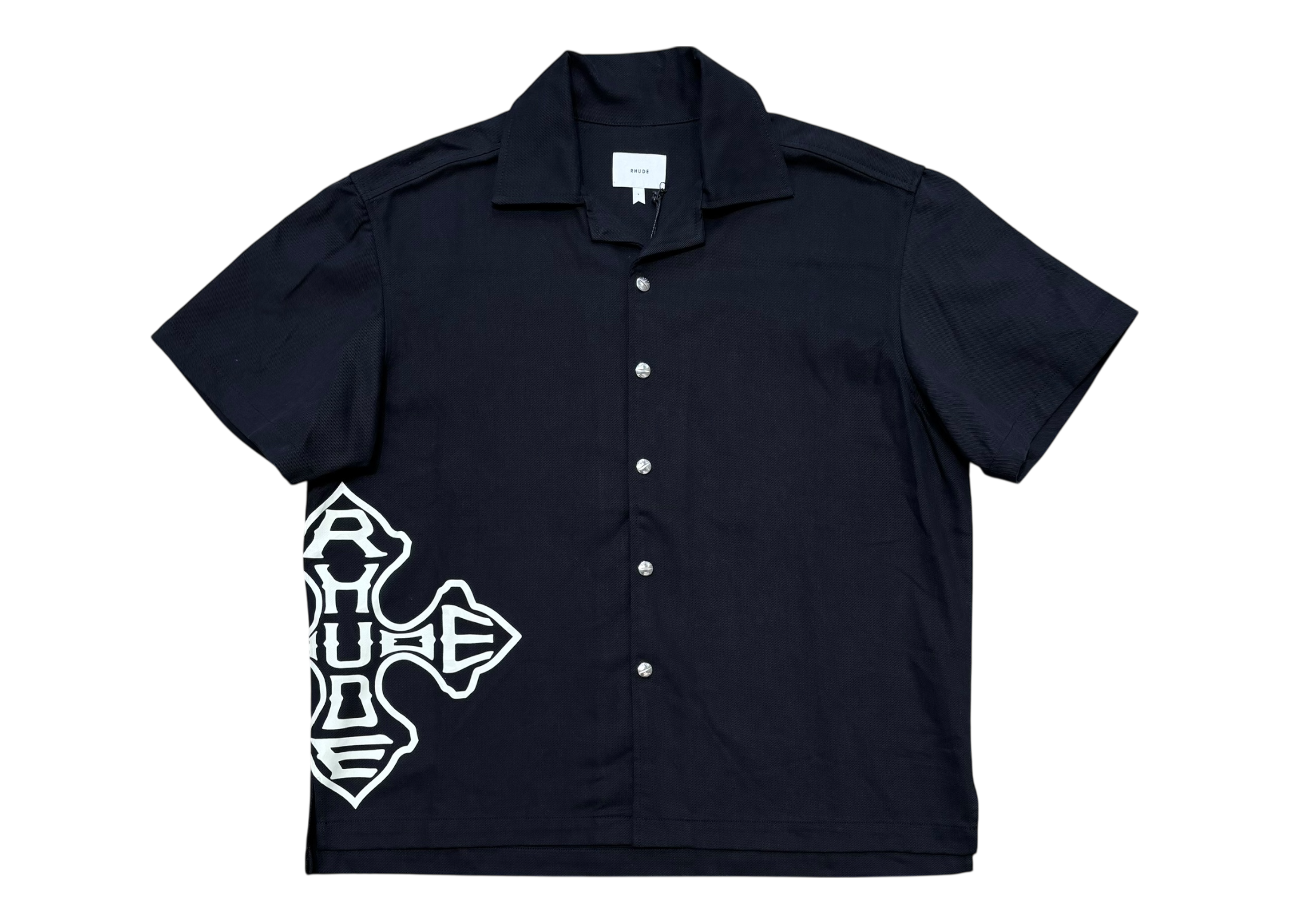 Rhude Shirt Big Cross Black COND NEW