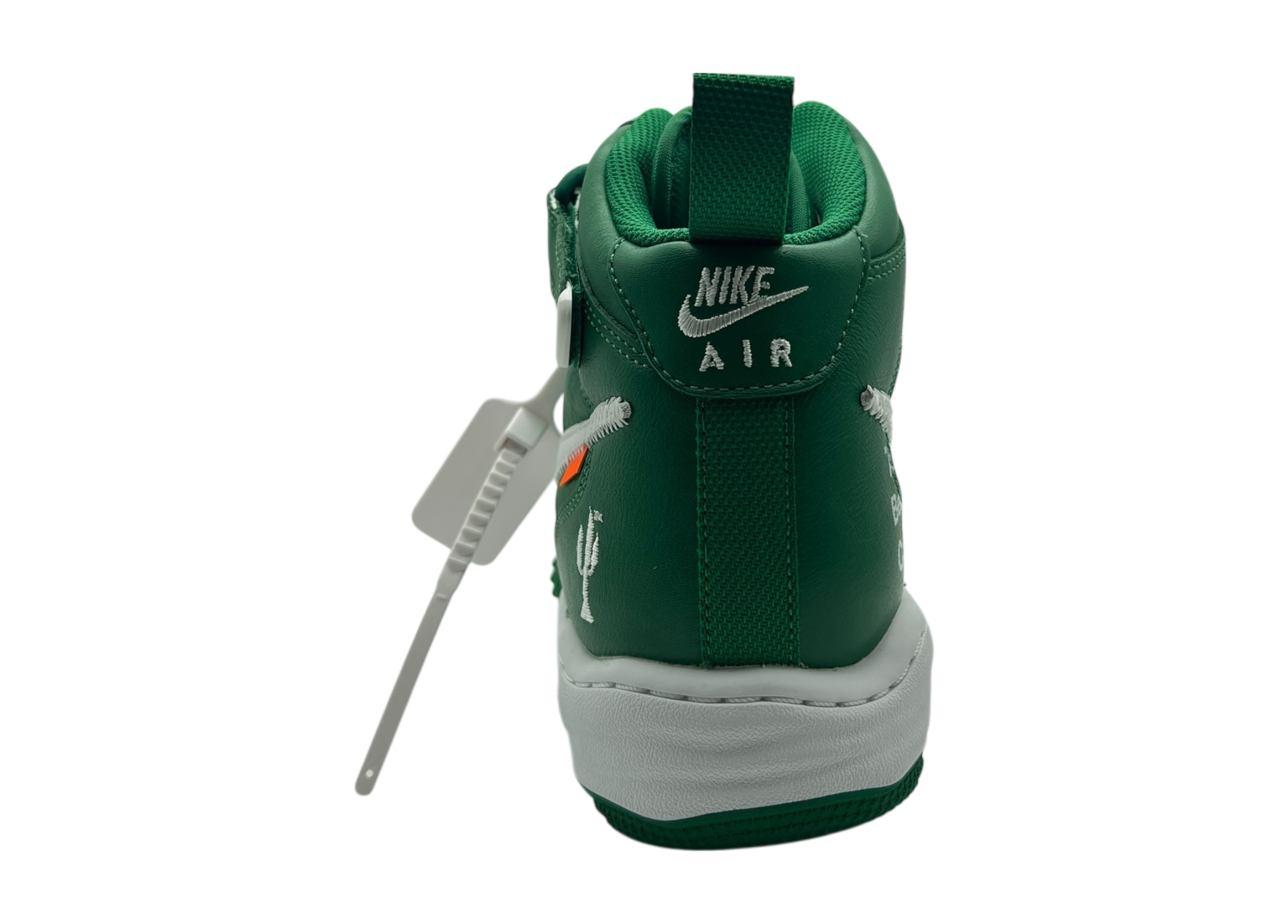 Air Force 1 Mid Off-White Pine Green COND NEW (NO BOX)