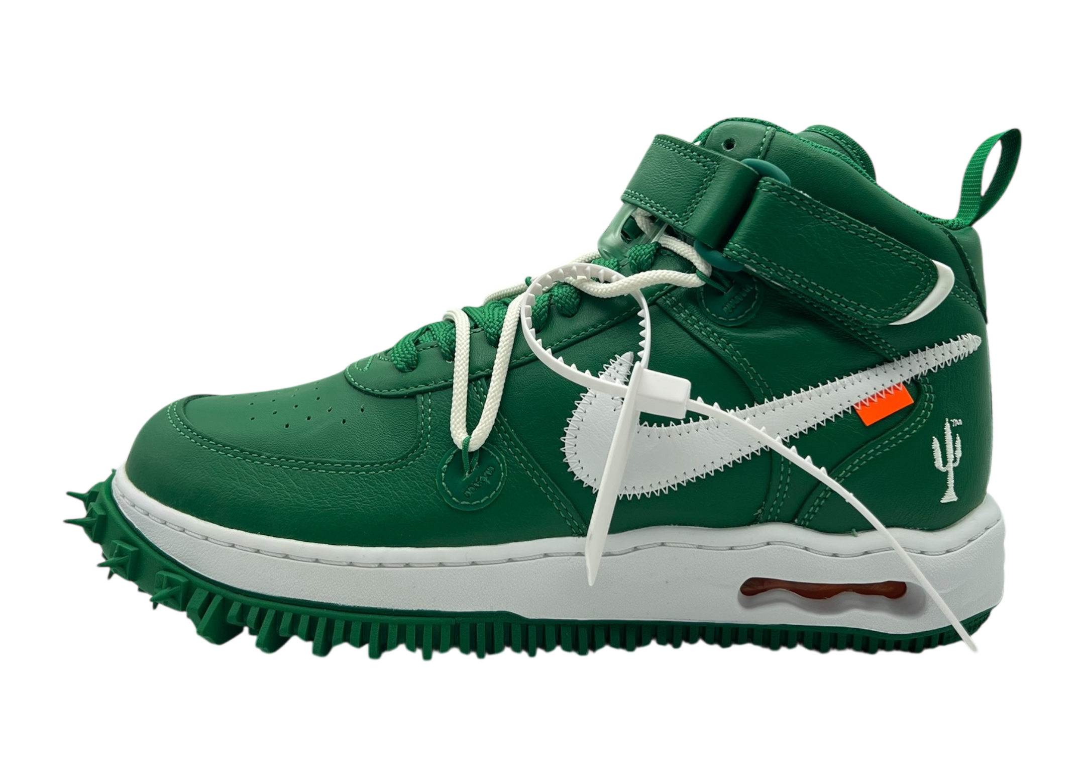Air Force 1 Mid Off-White Pine Green COND NEW (NO BOX)