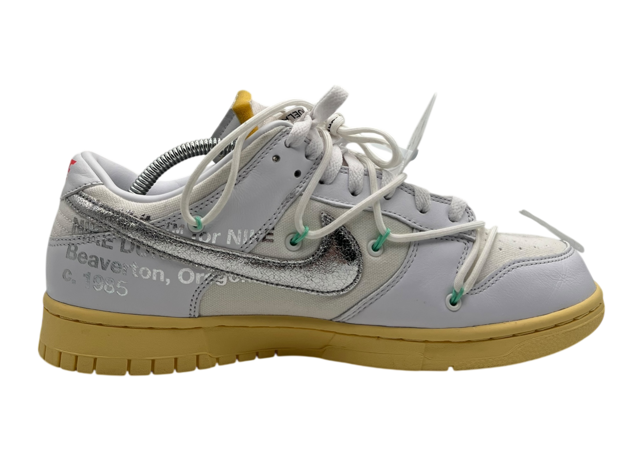 Dunk Low Off-White Lot 1/50 COND 9.5/10 (NO BOX)