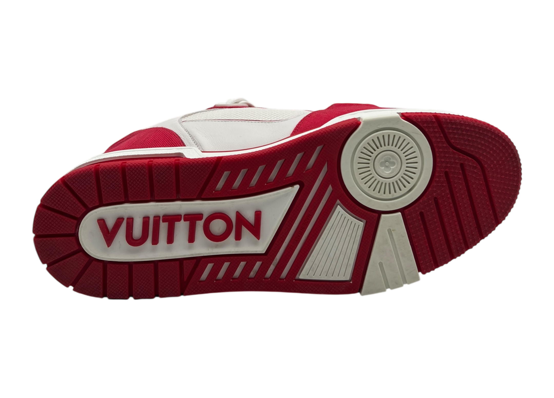 Louis Vuitton Trainer Denim Red Strap COND 10/10 (NO BOX)