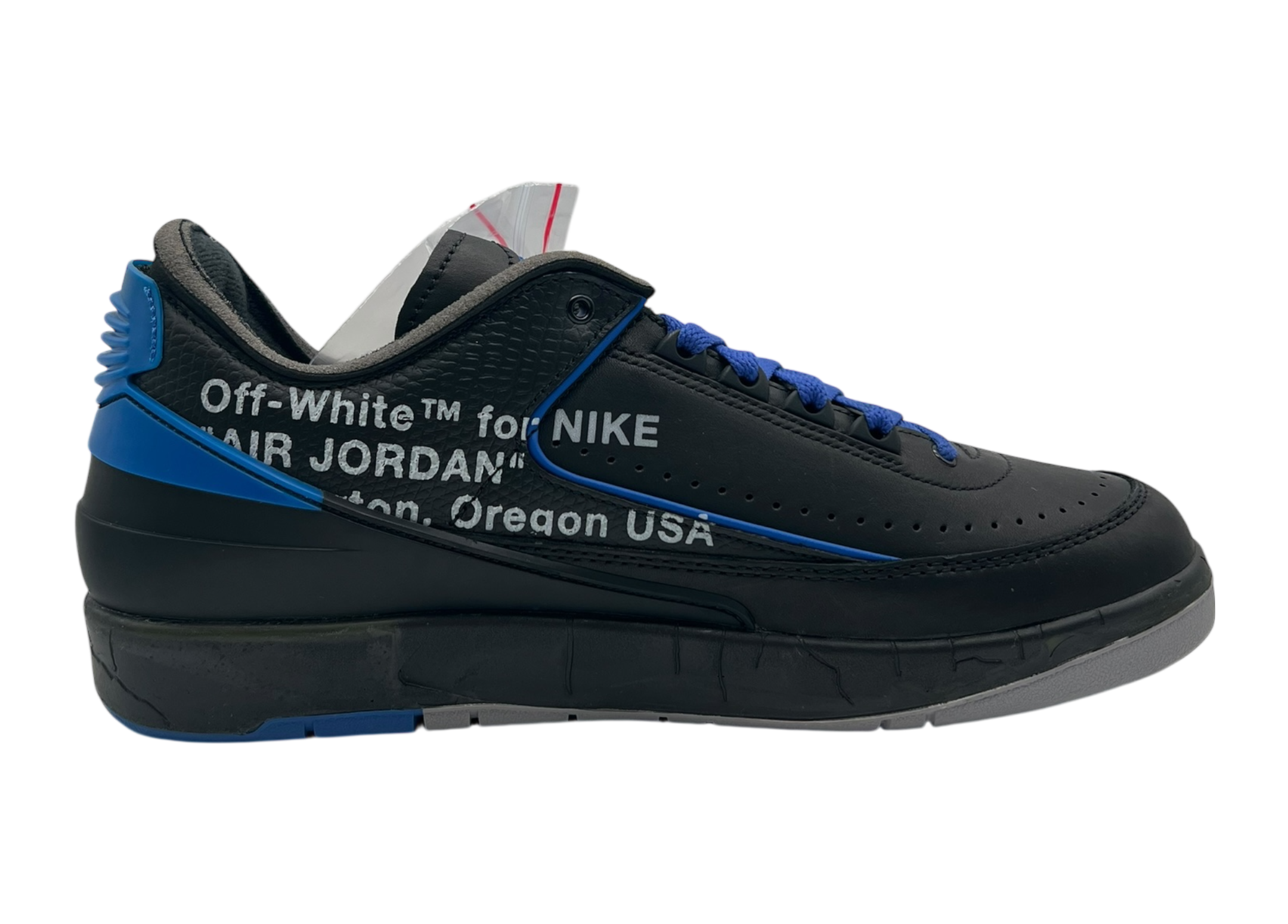 Jordan 2 Low Off-White Black Blue COND NEW (NO BOX)
