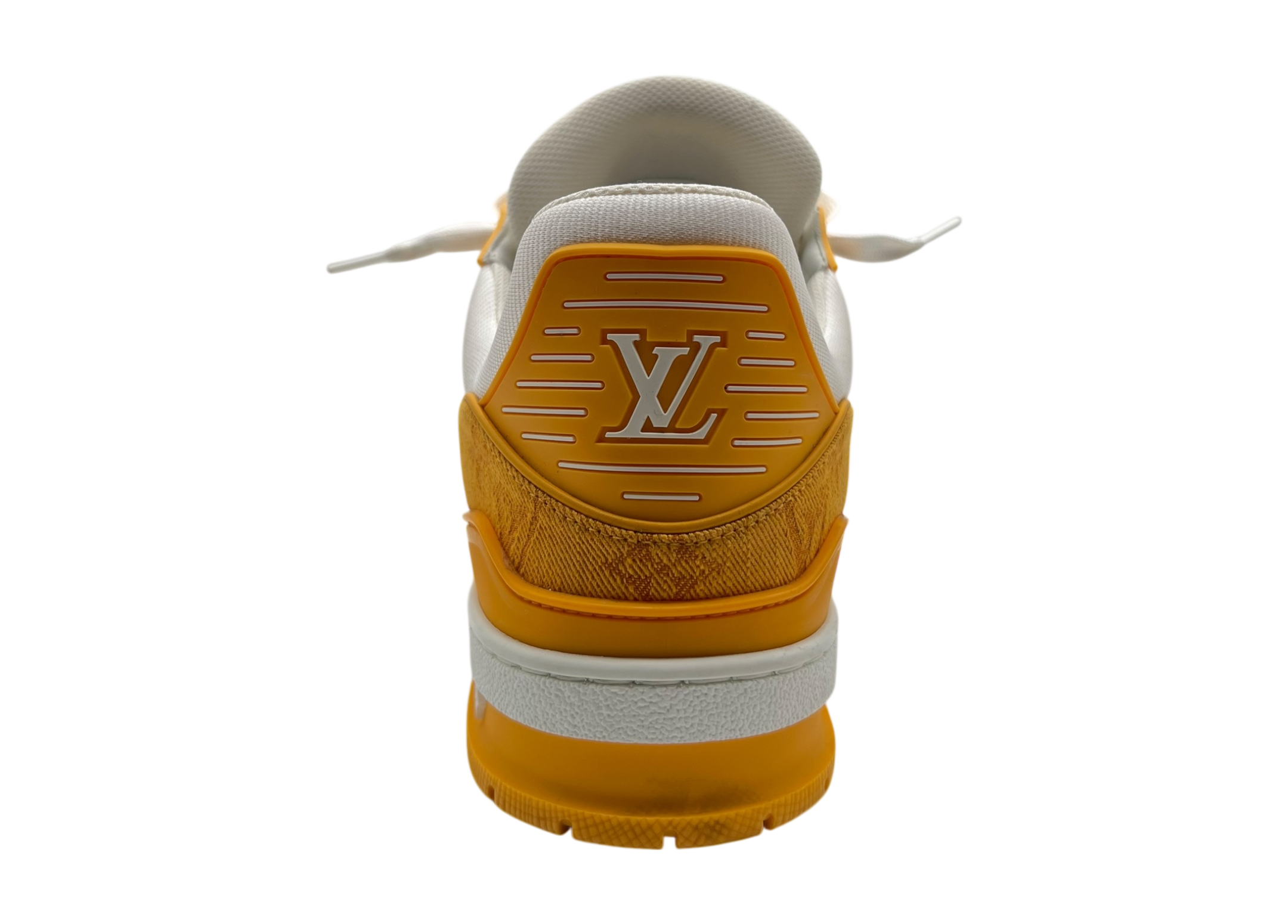 Louis Vuitton Trainer Denim White Yellow COND 9.5/10 (NO BOX)