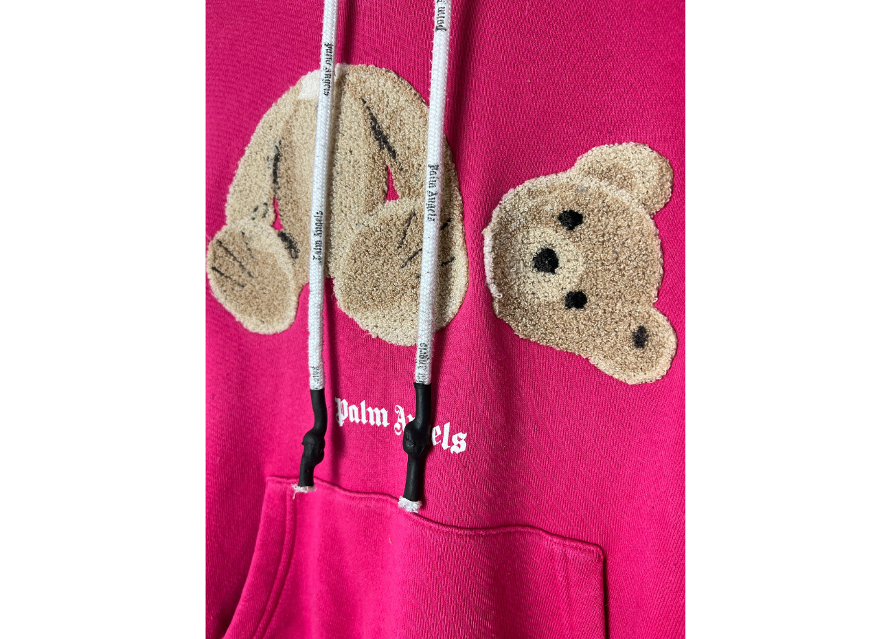 Palm Angels Hoodie Pink Teddy Bear COND 8.8/10