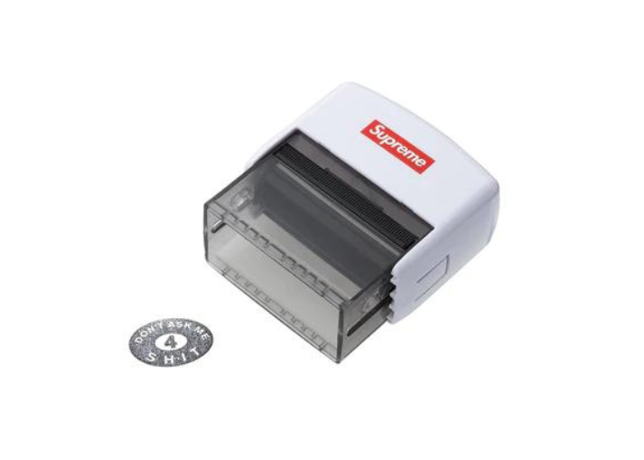 Supreme Dont Ask Me 4 Shit Stamp White