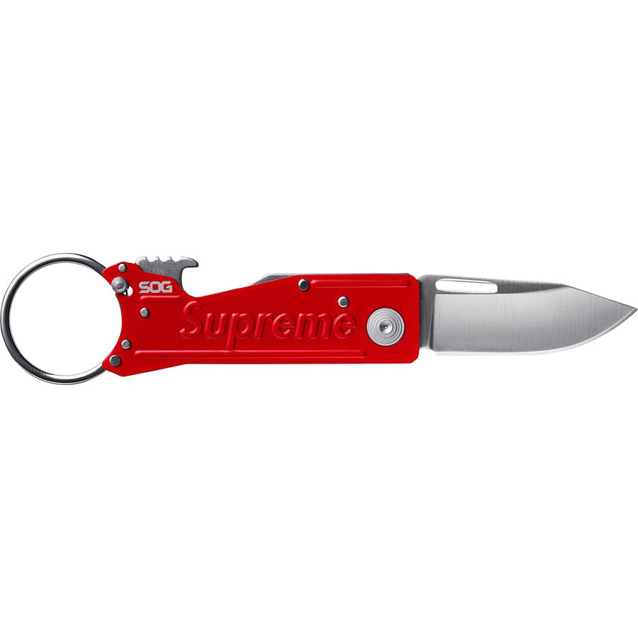 Supreme SOG Keytron Folding Knife Red