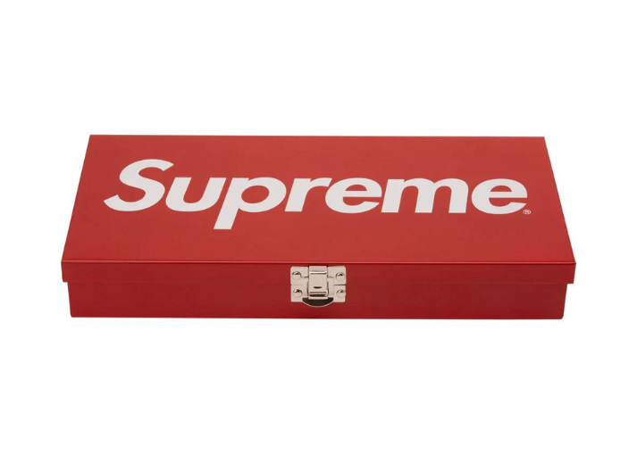 Supreme Large Metal Storage Box Red