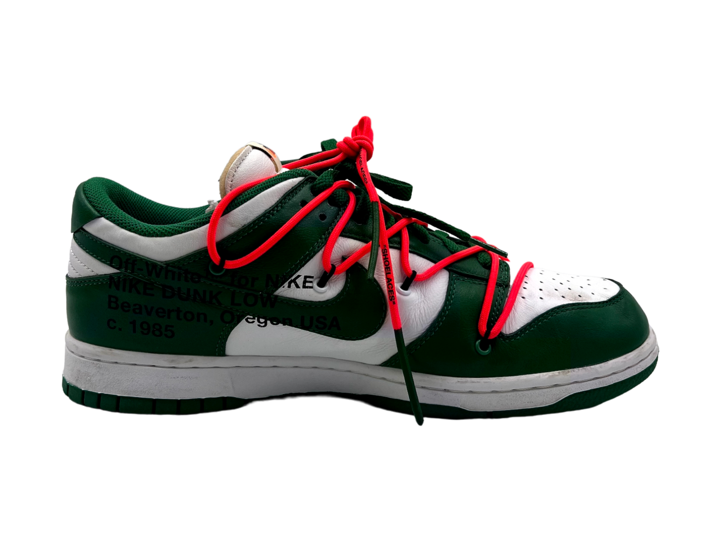 Off-White Dunk Low Pine Green COND 9/10 (NO TAG)