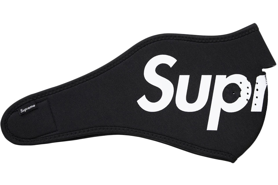 Supreme Logo Facemask Black